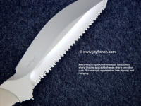 "Micro Blade" serrations are small cutting edges (blades) between deep serration cuts and are very sharp but do not hang up or tear like rip teeth "Micro Blade" serrations are small cutting edges (blades) between deep serration cuts and are very sharp but do not hang up or tear like rip teeth